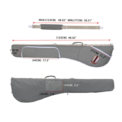 Lightweight green Sunday golf bag for carrying 3 to 8 clubs to the range short course or hickory golf round