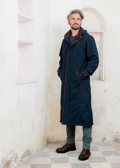 Men’s Long Waterproof Riding Coat