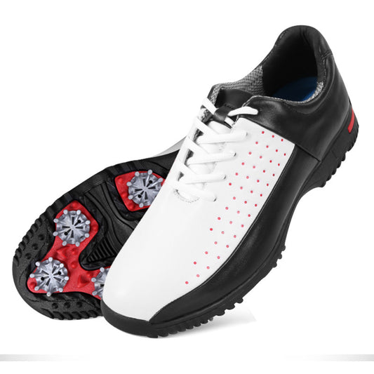 Men’s waterproof spiked golf shoes – breathable and anti-slip performance footwear by HickoryGolfStore