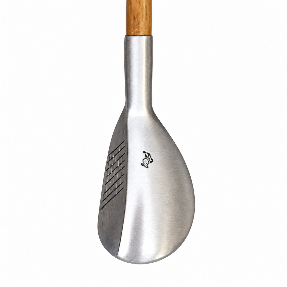 Mills MSD Compact-Head left hand Aluminum Hickory Playclub on a white background