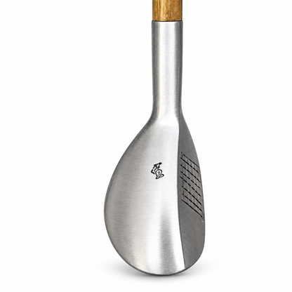 Mills MSD Compact-Head right hand Aluminum Hickory Playclub on a white background