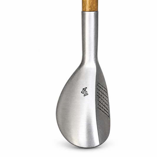 Mills MSD Compact-Head right hand Aluminum Hickory Playclub on a white background