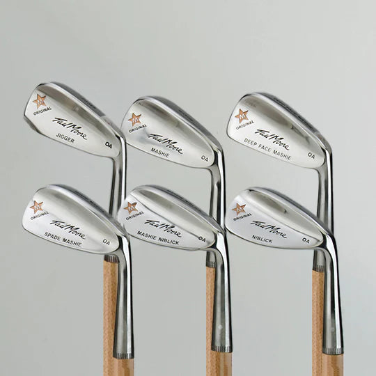 OA Short Hickory Iron Set 6 Clubs RH – Jigger to Niblick Classic Forged Irons