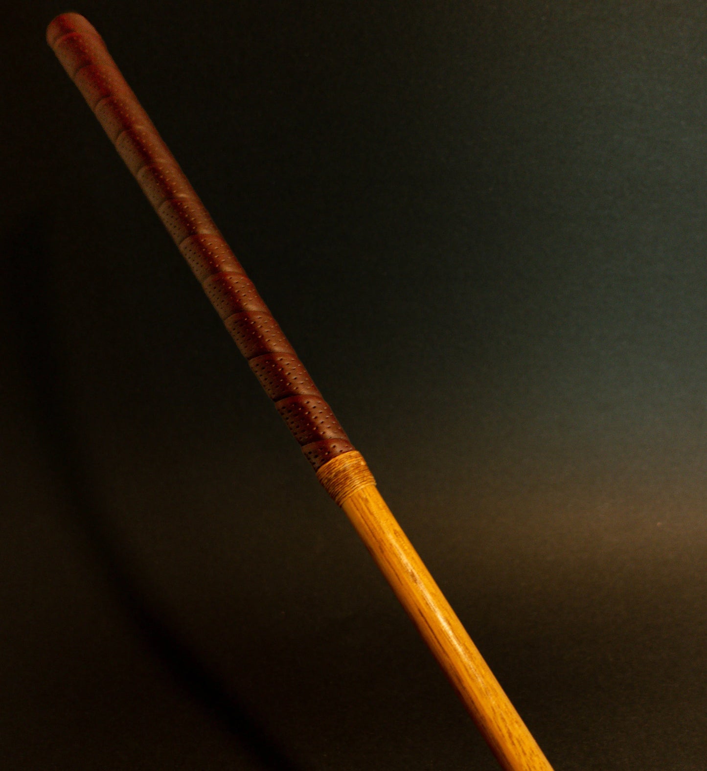 Otey 4HB “Founder’s Favorite” handcrafted hickory blade putter with brass insert, offset hosel and leather grip