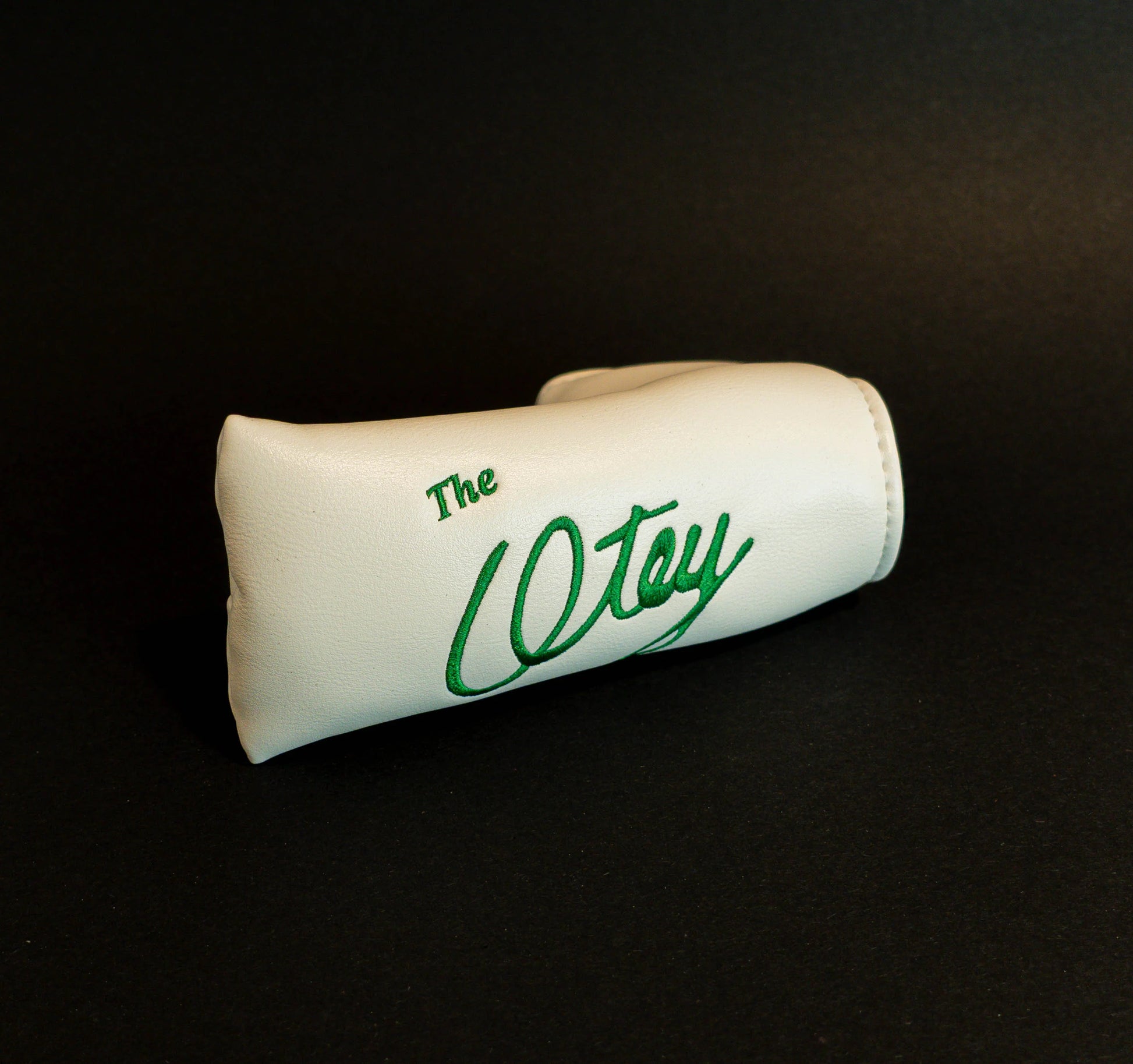 Otey 4HB “Founder’s Favorite” handcrafted hickory blade putter with brass insert, offset hosel and leather grip