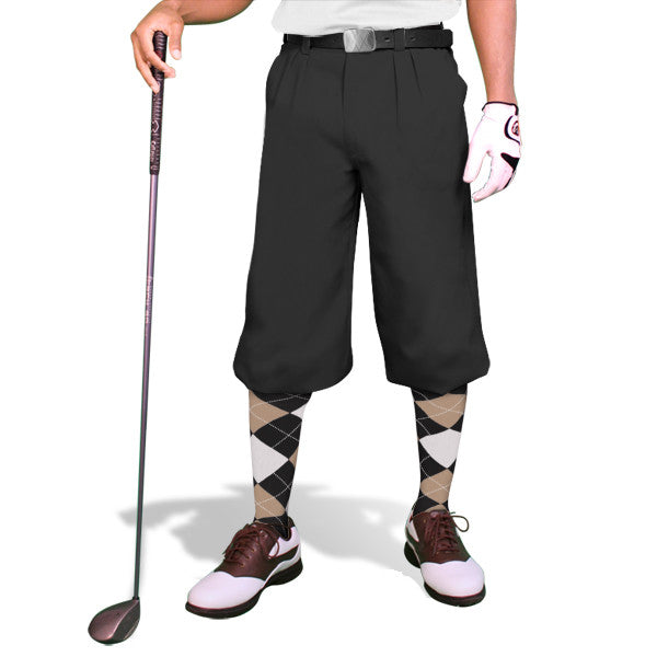 Premium 'Par 3' Men's Plus Fours Golf Knickers | Khaki | Golf Plus ...