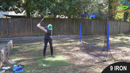 7'×7' Pro Golf Practice Net w/ Ball Return & Carry Bag