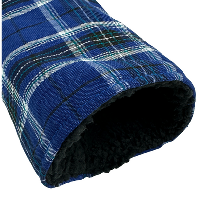 Scottish Tartan Driver Men's Golf Club Headcover in Blue Plaid