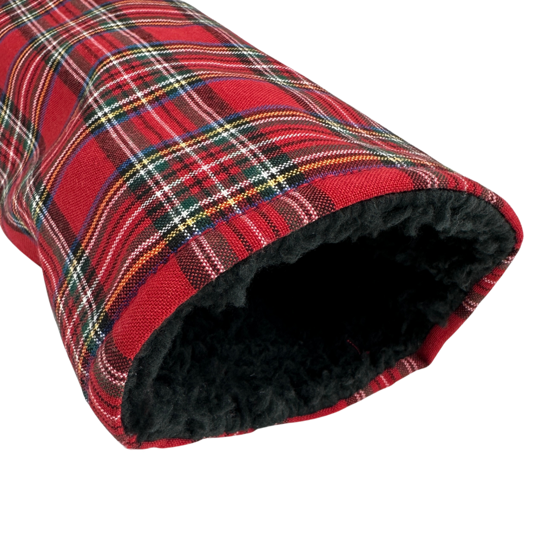 Scottish Tartan Driver Women's Golf Club Headcover in Red Plaid, Handmade and Weather-Resistant