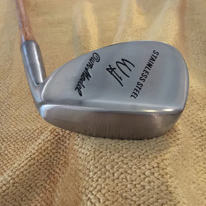 WH “My Own” 56° right-hand hickory niblick with stainless-steel head and dotted face, Randy Jensen replica