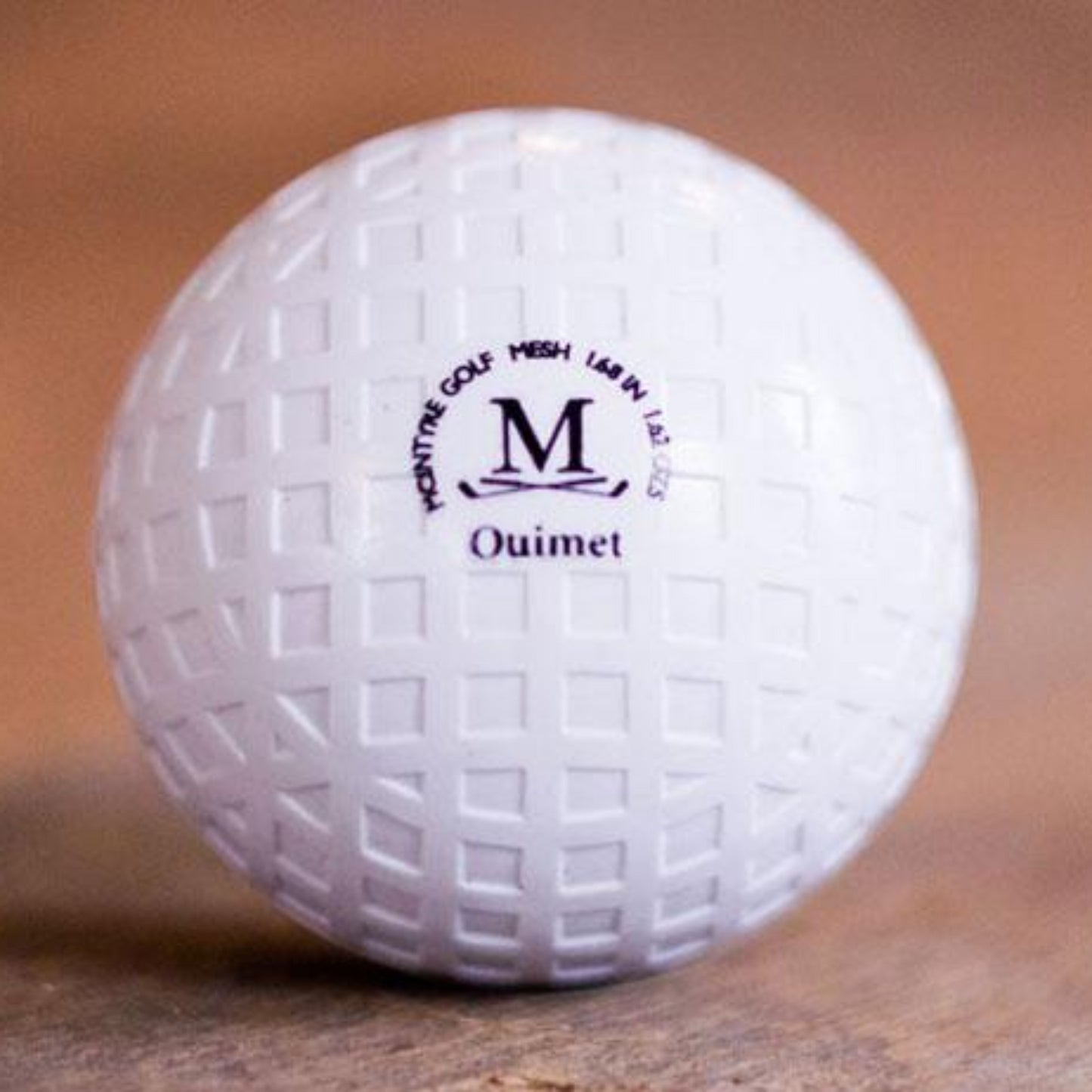 Ouimet hickory golf ball replica single