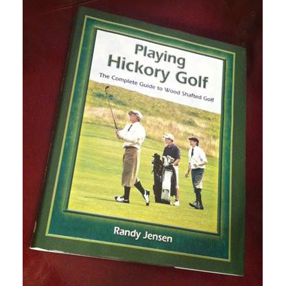 Front view of Playing hickory golf book
