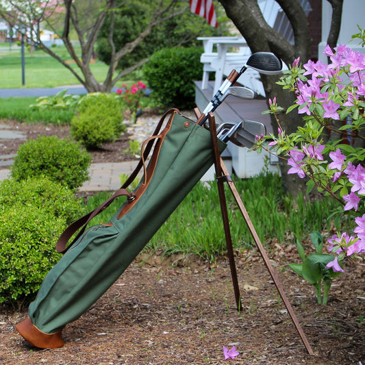 Sunday Golf Bag, Steurer & Co. Golf Bag, Steurer & Co., Hand made in Kentucky, Leather Goods, Hickory, Minimalist Golf, Made in the USA
