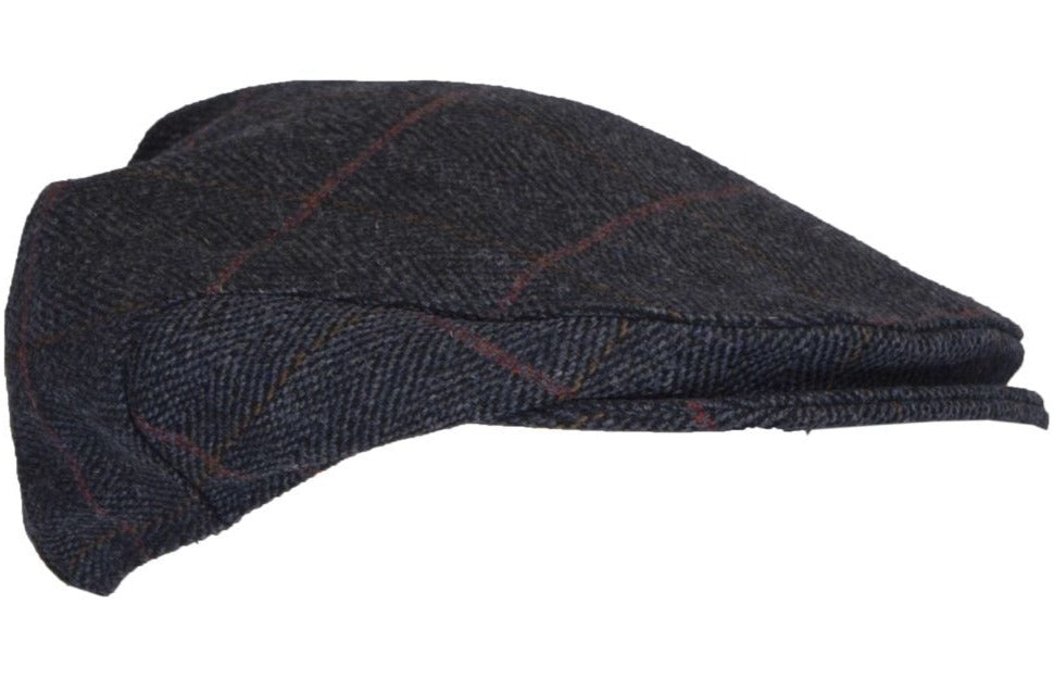 Unisex Derby Tweed Blue Cap