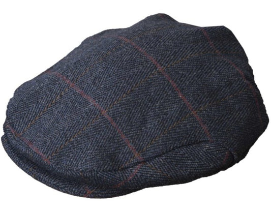 R&D Mucros Weavers Tweed Golf Cap, Traditional Style Golfing Hat, Irish  Golf Fashion (Grey)
