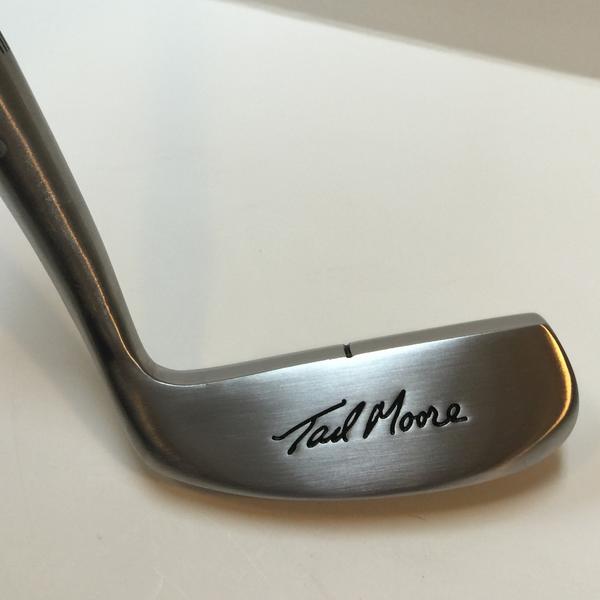 Tad Moore- Signature Muscle Back Blade Golf Putter with Hickory shaft  back view