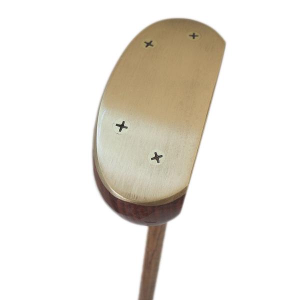 Tad Moore - The Links Wooden Mallet Hickory Golf Putter sole view