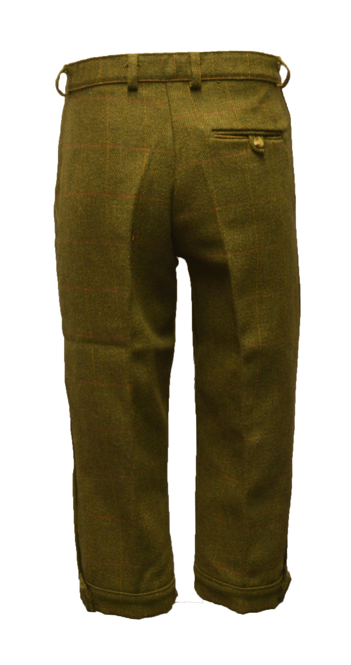 Walker & Hawkes Kids playing in HickoryGolfStore Tweed Plus Fours Golf Pants in Dark and Light Sage