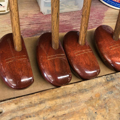 Tad Moore - The Links Wooden Mallet Hickory Golf Putter 4 putters