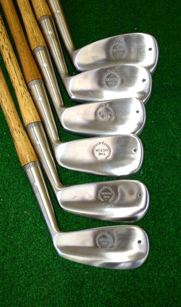 Tad Moore - Set of Victor Model hickory shafted golf clubs