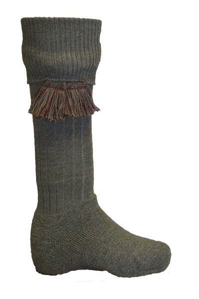 Scarba Knee High Golf Socks made from Merino Wool with removable Garter Ties