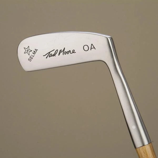 Tad Moore - Hickory shafted Blade Golf Putter back view