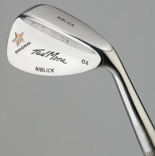 Tad Moore - Star OA Set of Hickory shafted golf iron set niblick