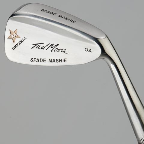 Tad Moore - Star OA Spade Mashie hickory shafted golf iron spade mashie