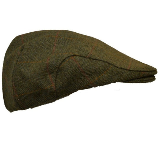 Unisex Dark sage Tweed Cap