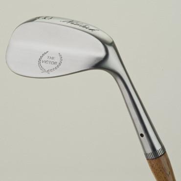 Tad Moore - Victor Model hickory shafted Niblick golf club 55.5 degrees back view