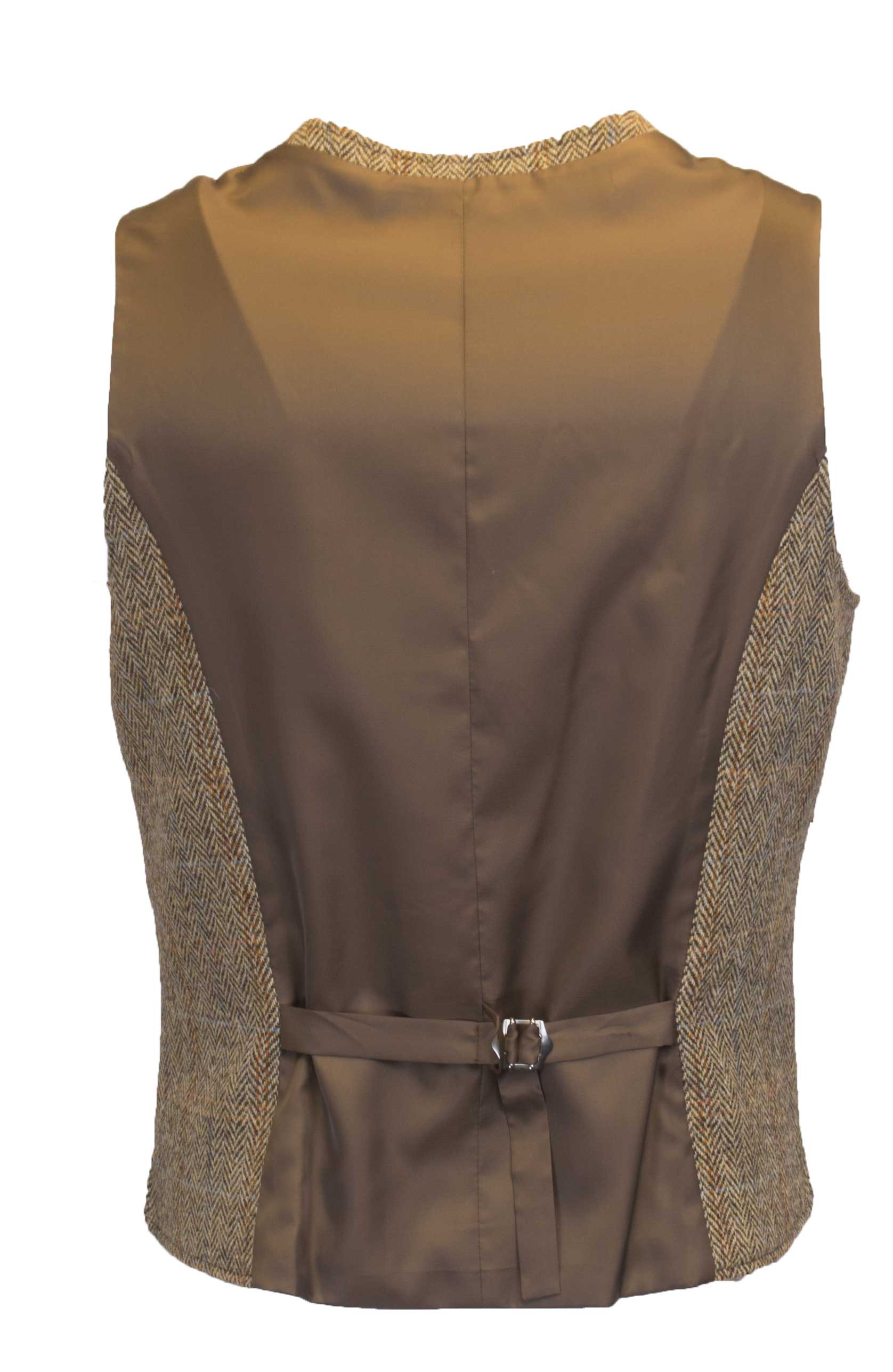 Men's Classic Scottish Harris Tweed Brown Waistcoat hotsell for any Occasion- Groomsmen, Dresswear, Golf